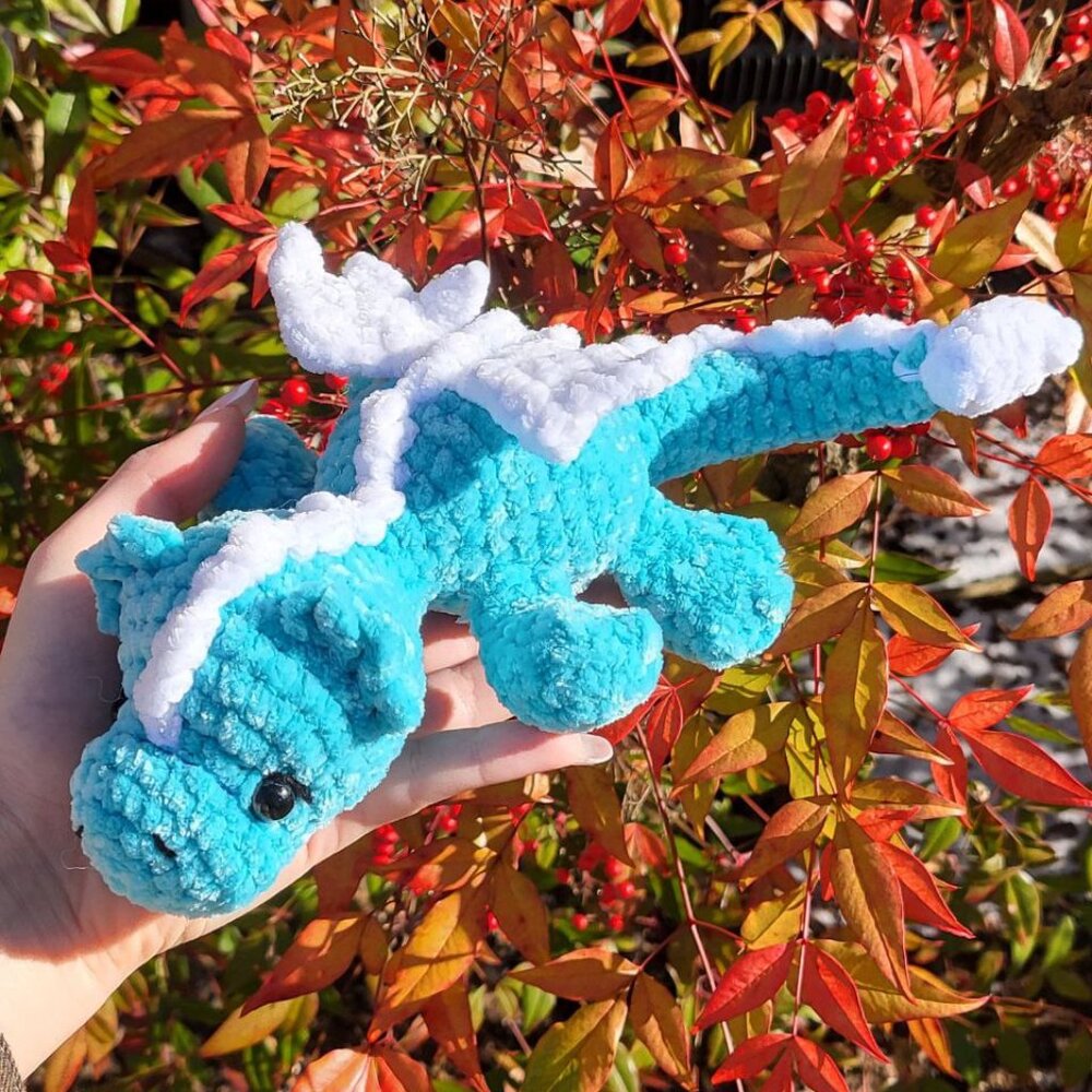 Handmade Crochet Dragon Plush